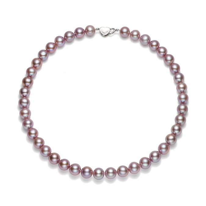 10-12mm Purple Freshwater Pearl Necklace