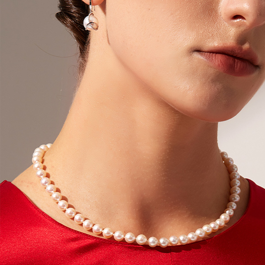 Japanese Akoya Pearl Necklace - AAA Quality