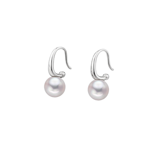8.0-9.0 mm Classic Freshwater Pearl Hang Earring