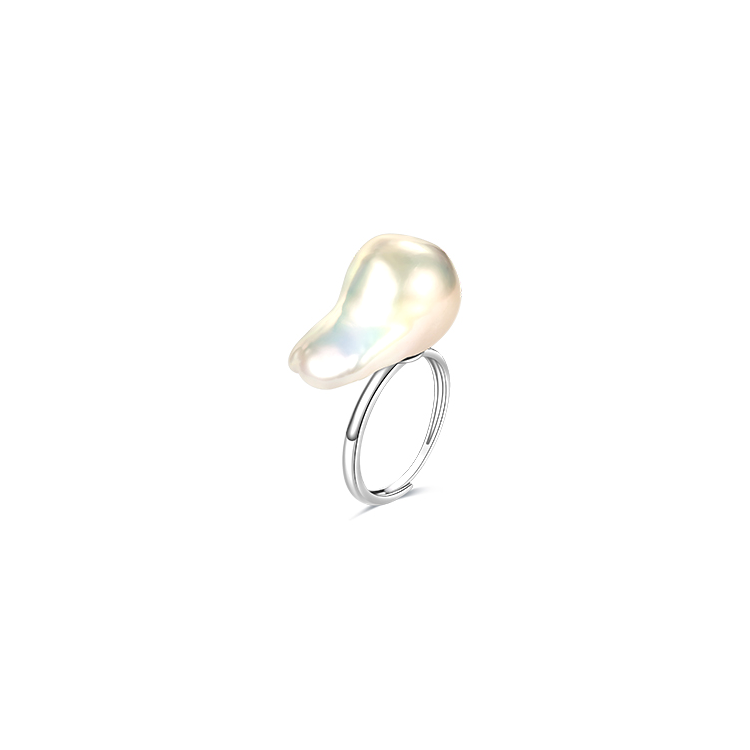 Freshwater Irregular Baroque Pearl Ring