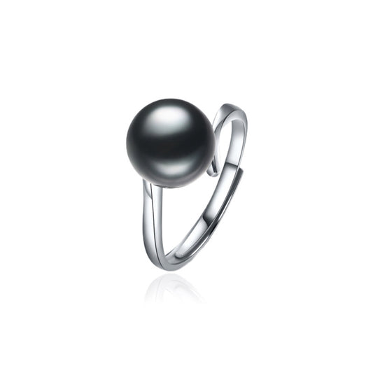 9.0-10.0mm Tahitian Black Pearl Ladies Ring